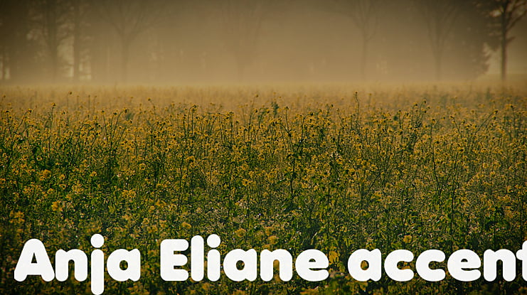 Anja Eliane accent Font Family