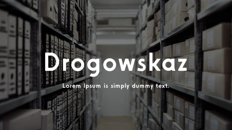 Drogowskaz Font