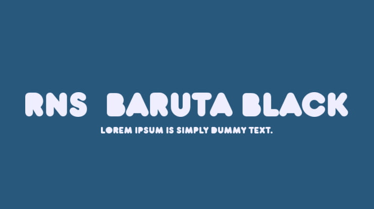 RNS  BARUTA BLACK Font