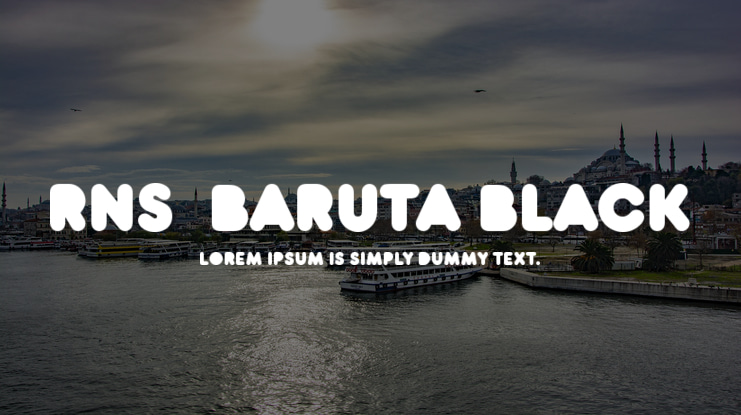 RNS  BARUTA BLACK Font