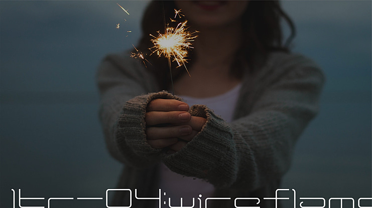 ltr-04:wireflame Font
