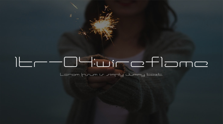 ltr-04:wireflame Font