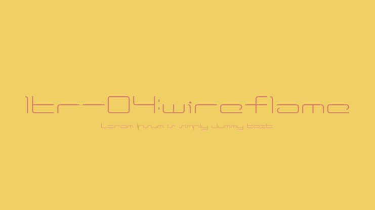 ltr-04:wireflame Font