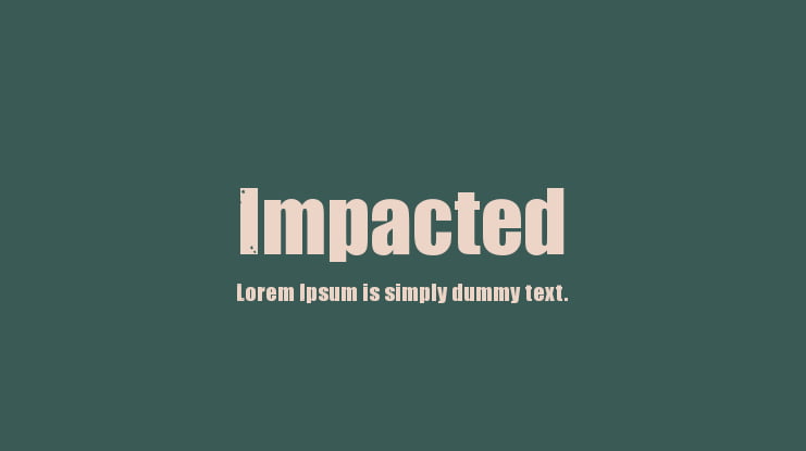 Impacted Font