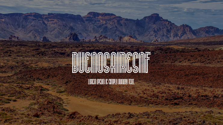 BuenosAiresNF Font