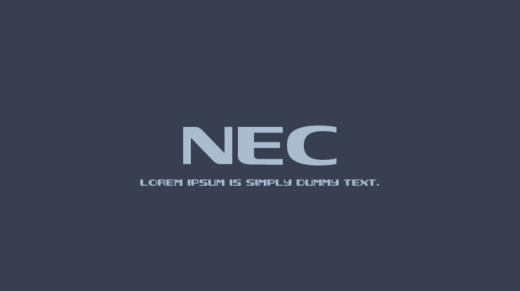 NEC Font