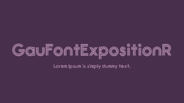 GauFontExpositionR Font