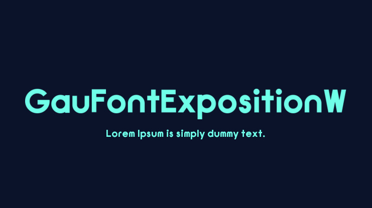 GauFontExpositionW Font