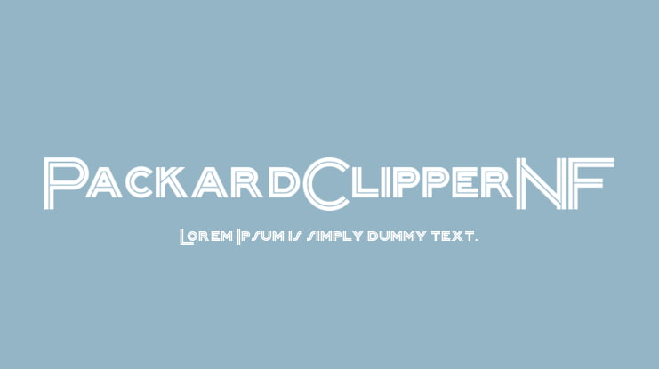 PackardClipperNF Font