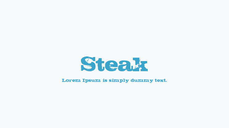 Steak Font