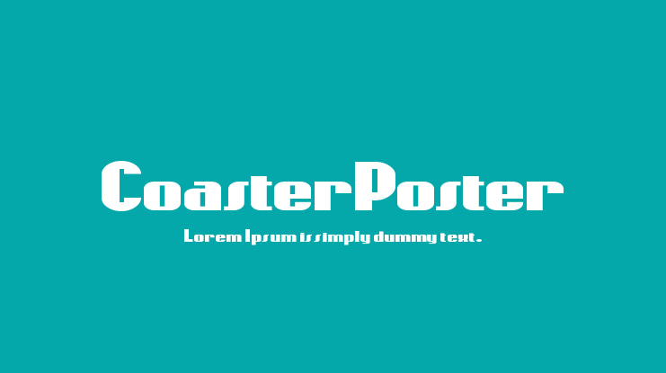 CoasterPoster Font