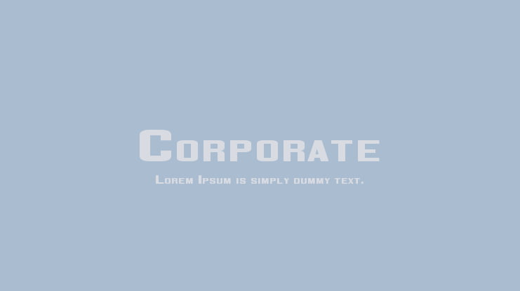 Corporate Font