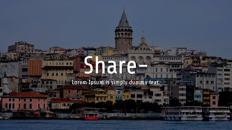 Share- Font