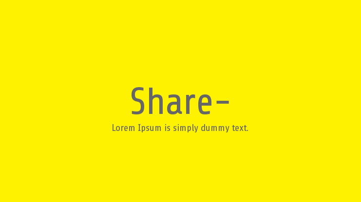 Share- Font