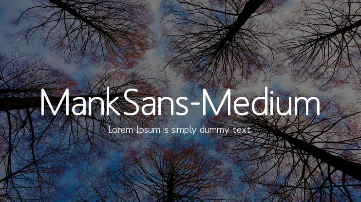 MankSans-Medium Font Family