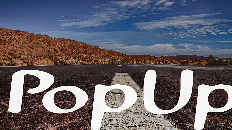 PopUp Font