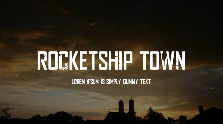 Rocketship Town Font