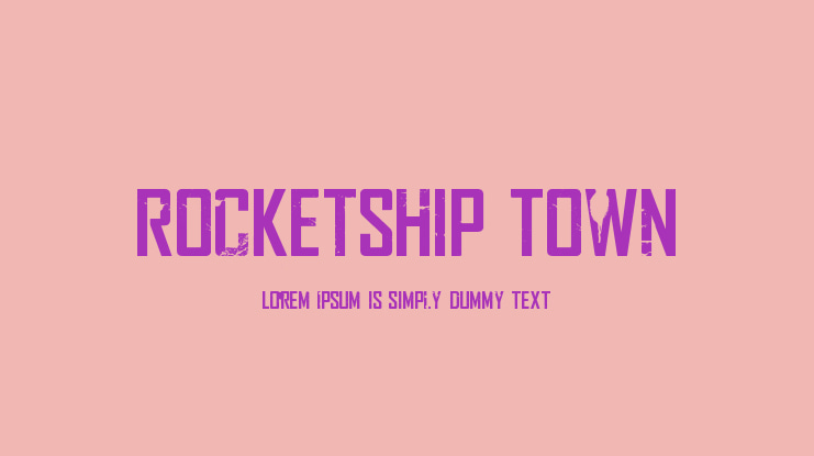 Rocketship Town Font