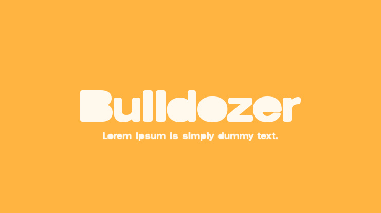 Bulldozer Font
