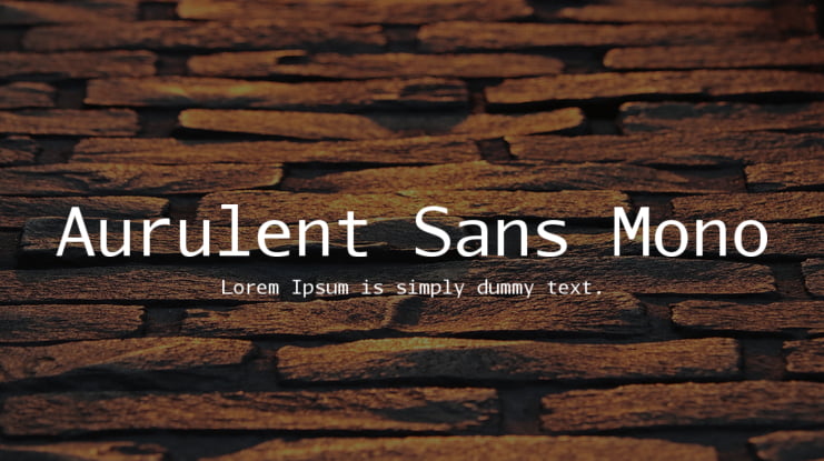 Aurulent Sans Mono Font