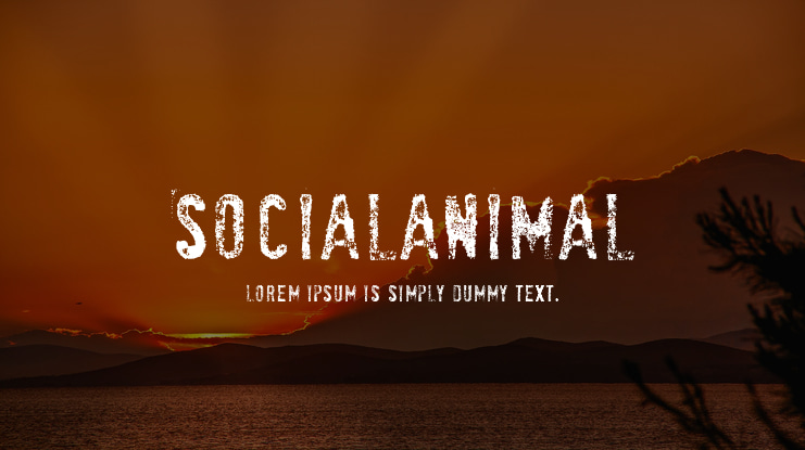 SociaLAnimaL Font