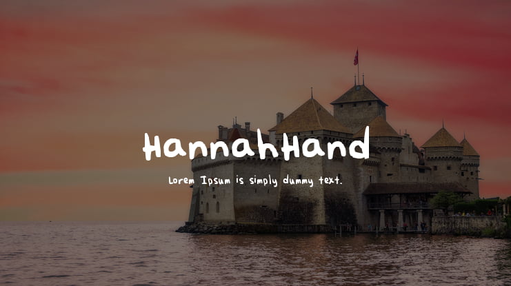 HannahHand Font