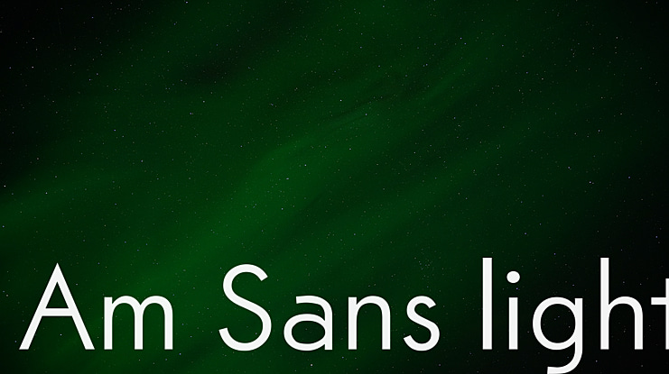 Am Sans Font Family
