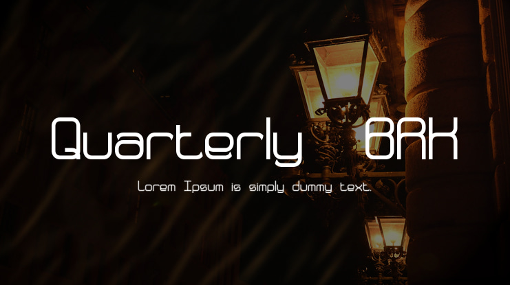 Quarterly  BRK Font Family