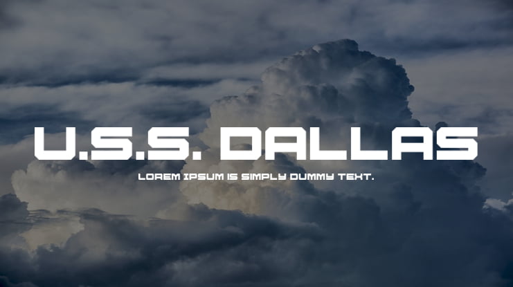 U.S.S. Dallas Font Family