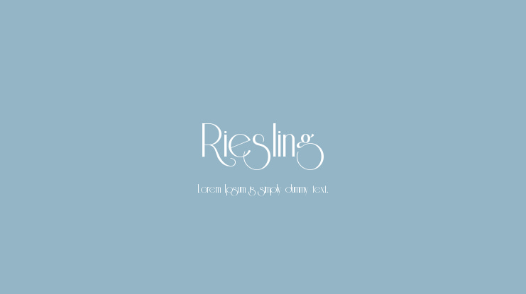 Riesling Font