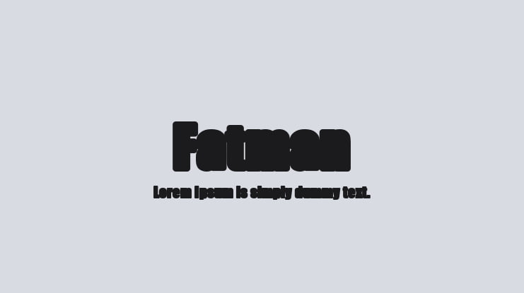 Fatman Font Family