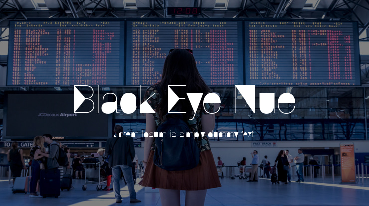Black Eye Nue Font