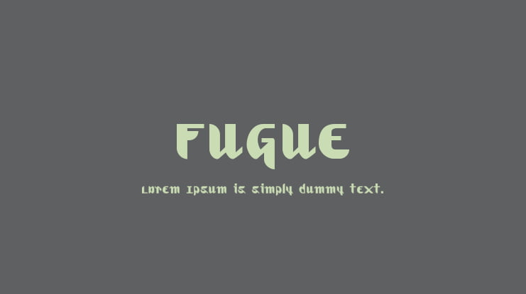 Fugue Font