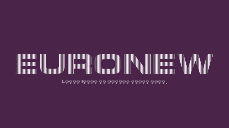 EURONEW Font