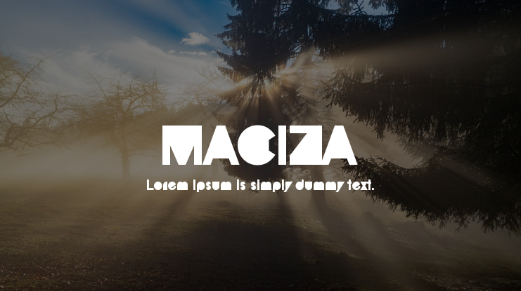 MACIZA Font