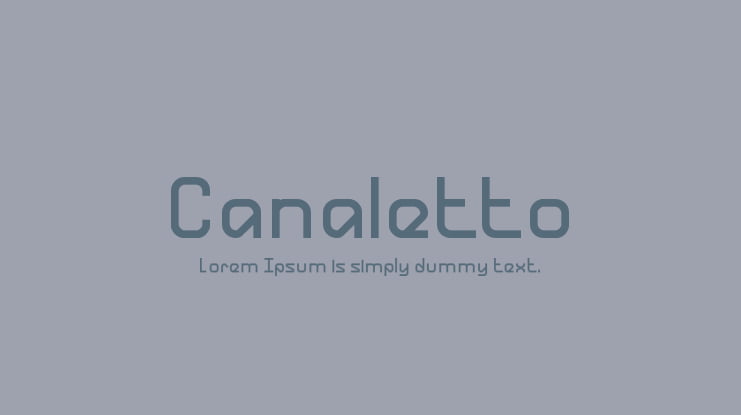 Canaletto Font Family