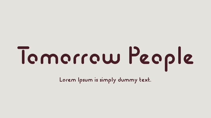Tomorrow People Font