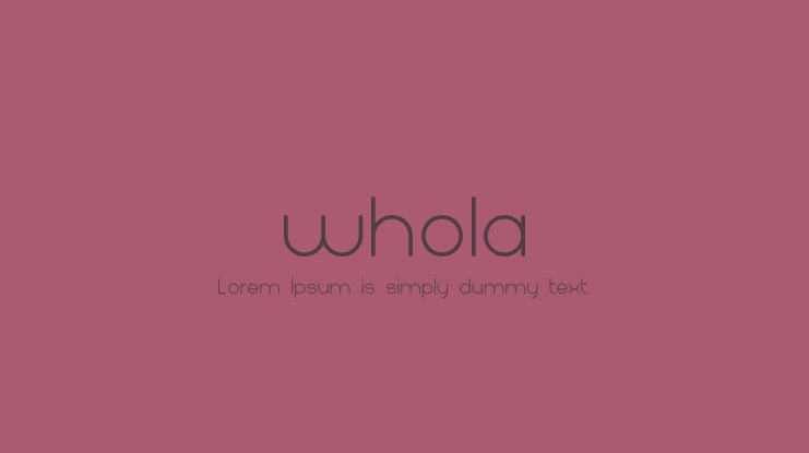 whola Font