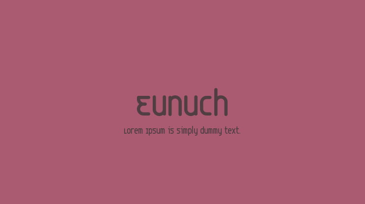 Eunuch Font