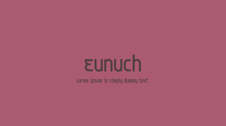 Eunuch Font