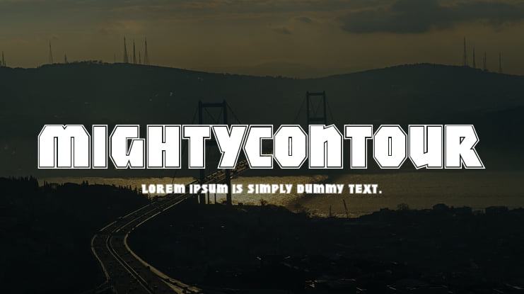 MightyContour Font Family