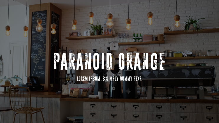 Paranoid Orange Font
