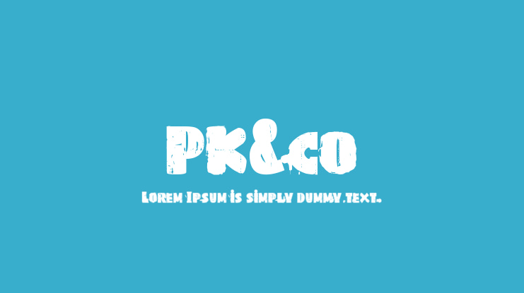 PK&co Font