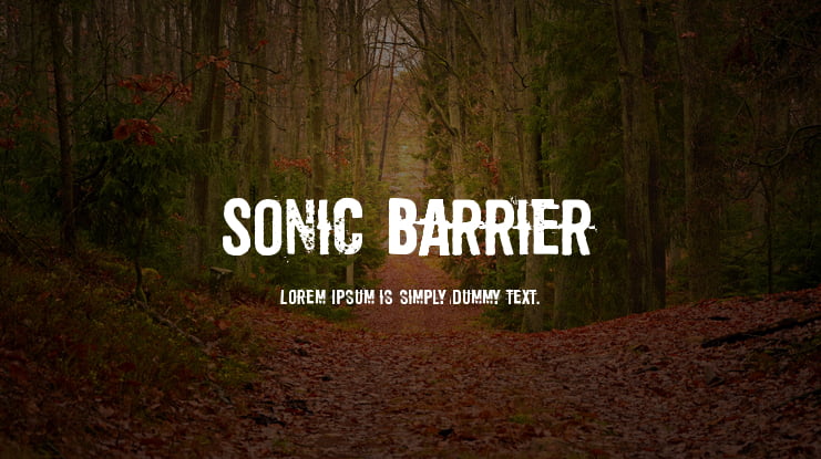 Sonic Barrier Font