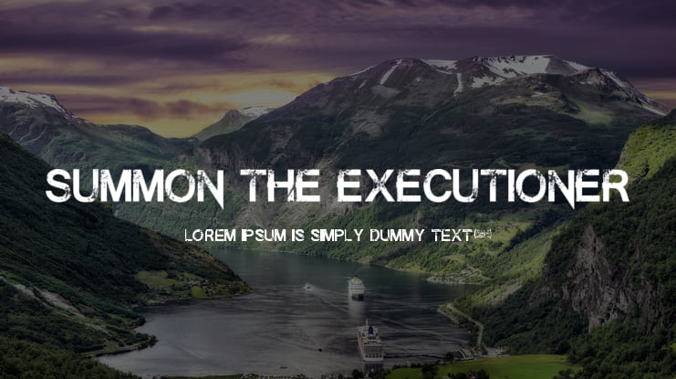 Summon the Executioner Font