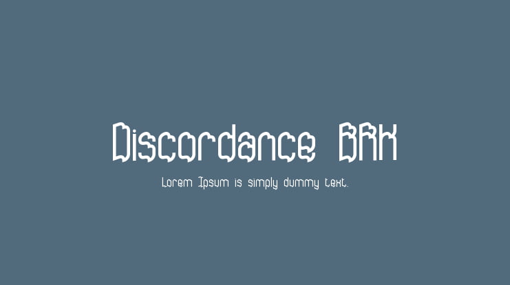 Discordance BRK Font