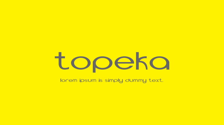 Topeka Font