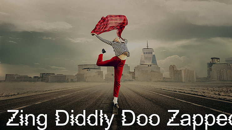 Zing Diddly Doo Zapped Font