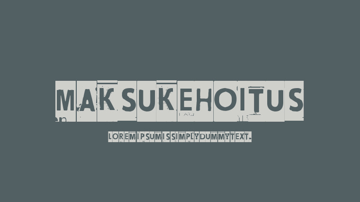 Maksukehoitus Font