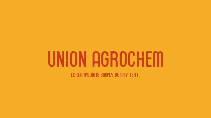 Union Agrochem Font